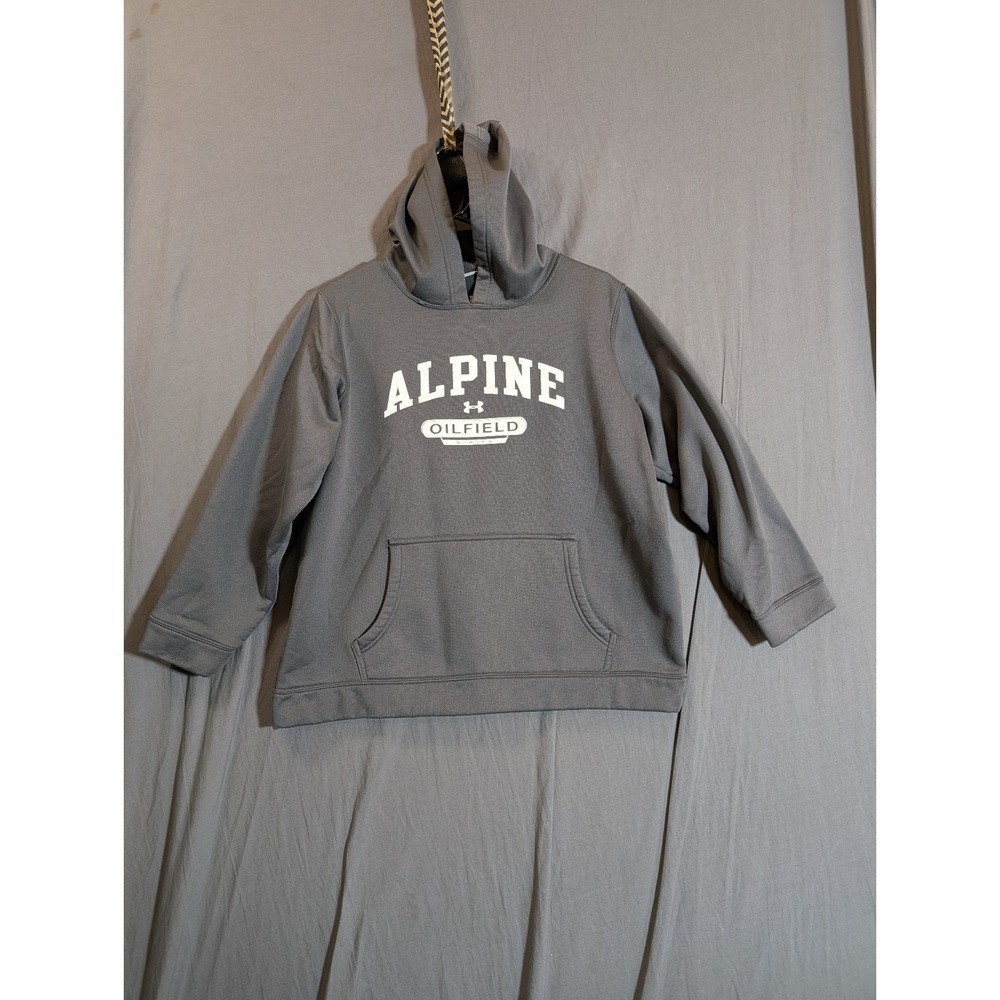Under Armour Sweater Mens XLarge Grey Hoodie Pullover‎